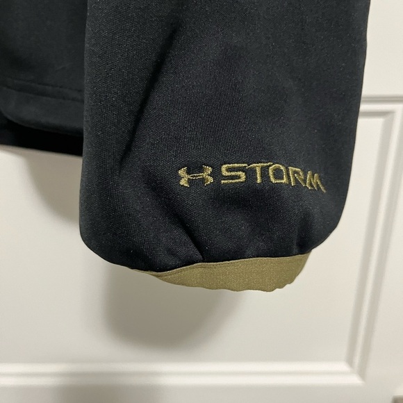 Under Amour Mens Large All Seasons UA Storm Black Pocket Zip Pullover - Picture 5 of 7